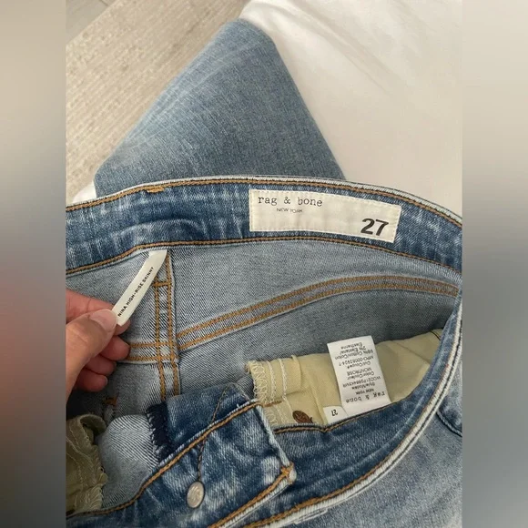 rag & bone Light Blue Nina High-Rise Skinny Jeans - Picture 5 of 5